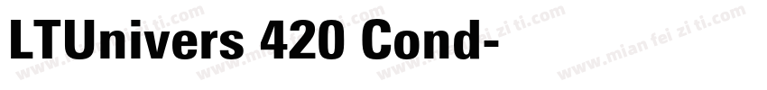LTUnivers 420 Cond字体转换